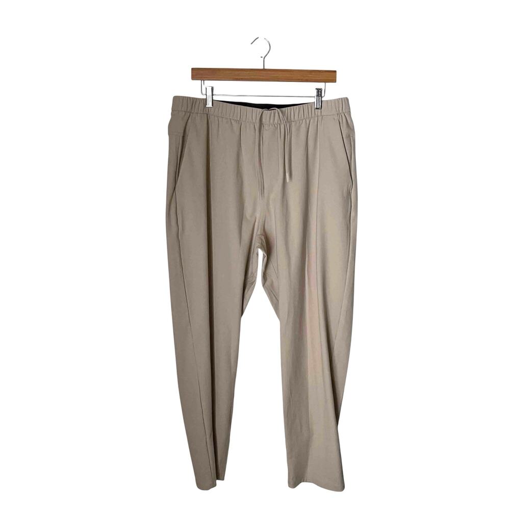 Lululemon High Rise Jogger Pants XL Beige Casual Athletic Streetwear Commute